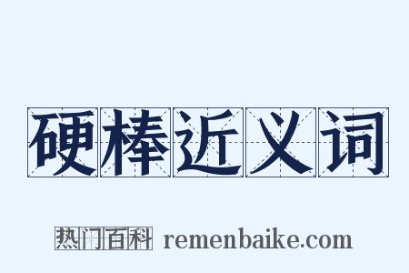 硬棒近义词是什么意思的图片